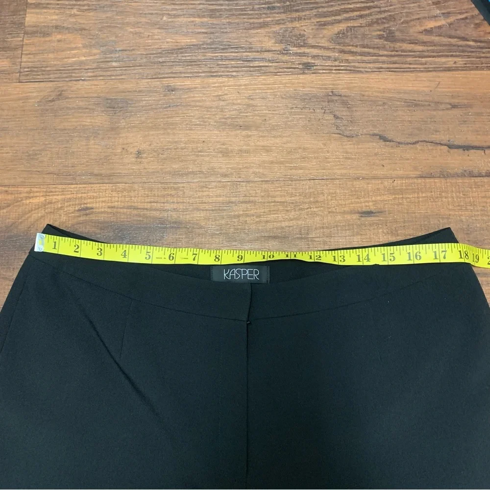 Kasper Womens Straight Leg Black Pants size 14